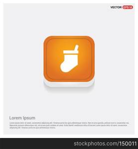 Icon socks Orange Abstract Web Button - Free vector icon