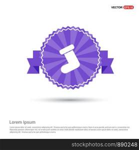 Icon socks - Purple Ribbon banner