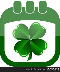 icon St Patricks Day. icon St Patricks Day in a calendar