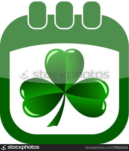 icon St Patricks Day. icon St Patricks Day in a calendar