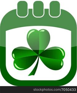 icon St Patricks Day. icon St Patricks Day in a calendar
