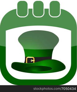 icon St Patricks Day. icon St Patricks Day in a calendar