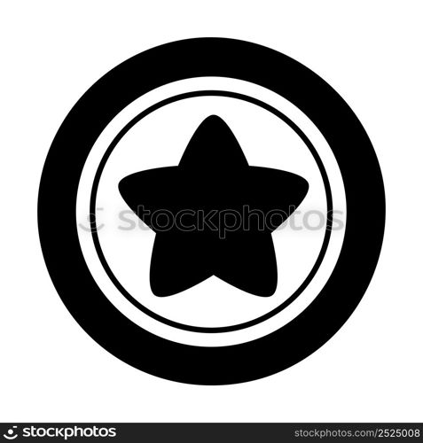 Icon Star Slot Machine shape. Gambling symbol, object. Vector illustration isolated. Icon Star Machine shape. Gambling symbol, object. Vector illustration