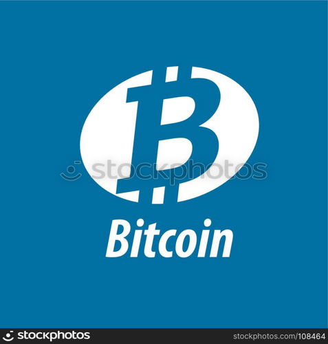 icon vector bitcoin. Bitcoin crypto currency. Vector icon. Design element