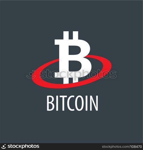 icon vector bitcoin. Bitcoin crypto currency. Vector icon. Design element