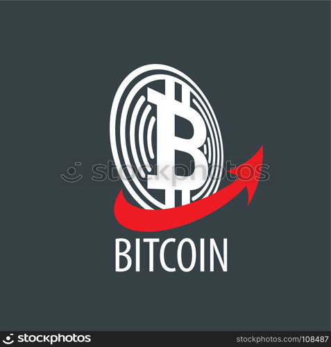 icon vector bitcoin. Bitcoin crypto currency. Vector icon. Design element