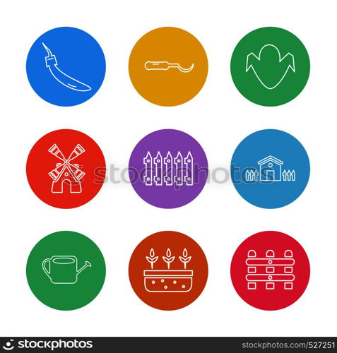 icon, vector, design, flat, collection, style, creative, icons , farming , rural , farm , fruits , village , fruits , wheat , rural , tree , sun , sunlight , farmer , navigation ,