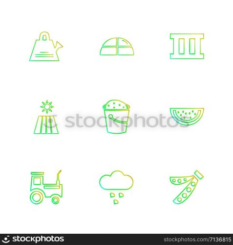icon, vector, design, flat, collection, style, creative, icons , farming , rural , farm , fruits , village , fruits , wheat , rural , tree , sun , sunlight , farmer , navigation ,