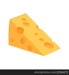 Icon web cheese isolated on white background. Vector illustration in flat style For web, info graphics.. Icon web cheese