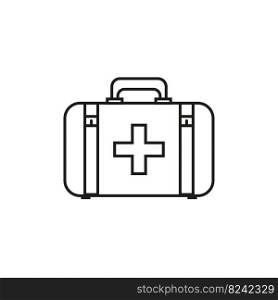 icon with suitcase first aid kit. Cross symbol. Health care. Vector illustration. Stock image. EPS 10.. icon with suitcase first aid kit. Cross symbol. Health care. Vector illustration. Stock image. 