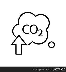 Icon with zero emission symbol concept. greenhouse gas carbon credit design. protect ecological green vector outline. carbon net zero neutral natural. carbon footprint art pictogram.. Icon with zero emission symbol concept. greenhouse gas carbon credit design. protect ecological green vector outline. carbon net zero neutral natural. carbon footprint art pictogram