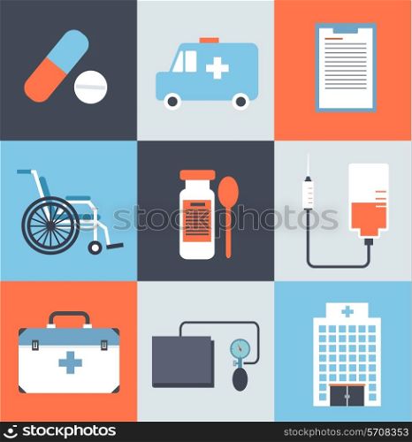 Icons ambulance illustration