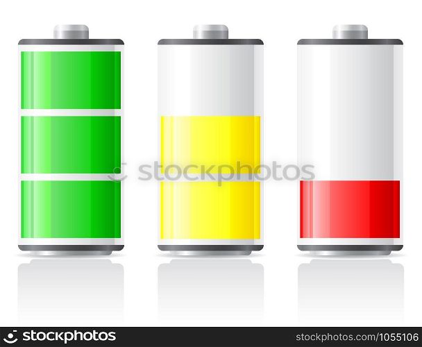 icons charge battery vector illustration isolated on white background