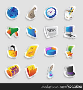 Icons for business and finance. Vector illustration.