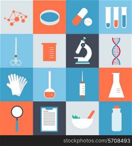 icons illustration medical laboratory