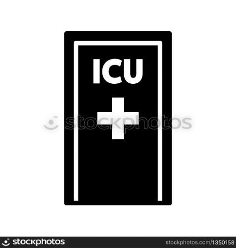 ICU room icon design, flat style trendy collection
