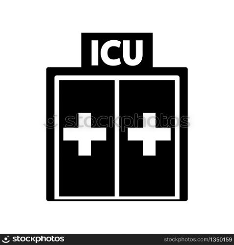 ICU room icon design, flat style trendy collection