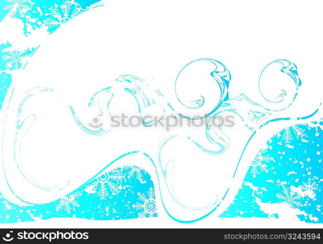 Icy background with place for your text, vector illustration