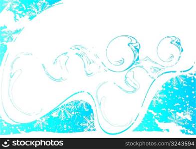 Icy background with place for your text, vector illustration