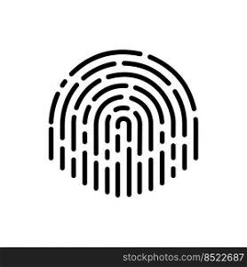 ID app icon. Fingerprint vector illustration in a flat style. ID app icon. Fingerprint vector illustration in a flat style.