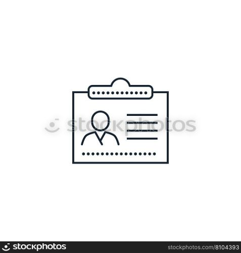 Id badge creative icon from business icons Vector Image