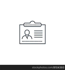 Id badge creative icon from business icons Vector Image