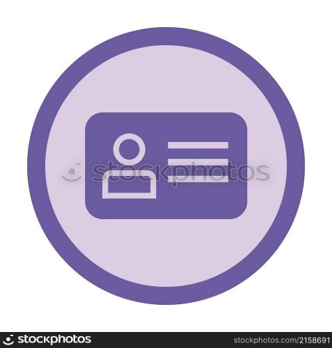 id card circle icon
