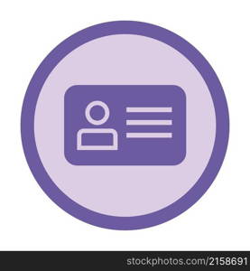 id card circle icon