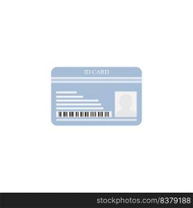 ID card icon logo vector design