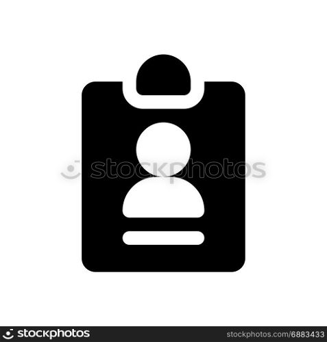 id card, icon on isolated background