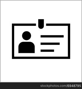 Id Card Icon Vector Art Illustration