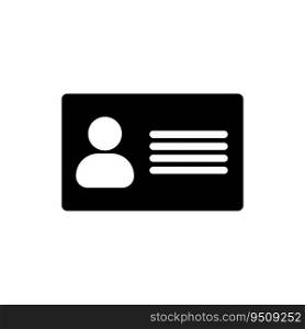 ID card icon vector template illustration logo design