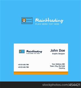 ID card logo Design with business card template. Elegant corporate identity. - Vector
