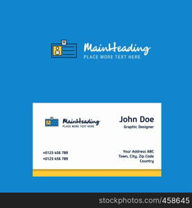 Id card logo Design with business card template. Elegant corporate identity. - Vector