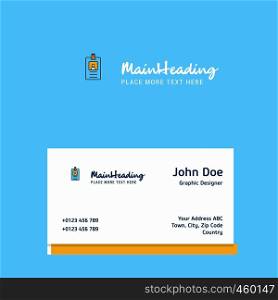 Id card logo Design with business card template. Elegant corporate identity. - Vector