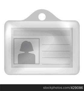 ID card mockup. Realistic illustration of ID card vector mockup for web. ID card mockup, realistic style