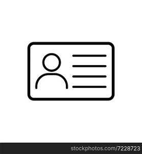 id card security card icon vector design template