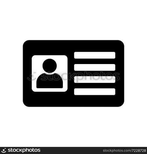 id card security card icon vector design template