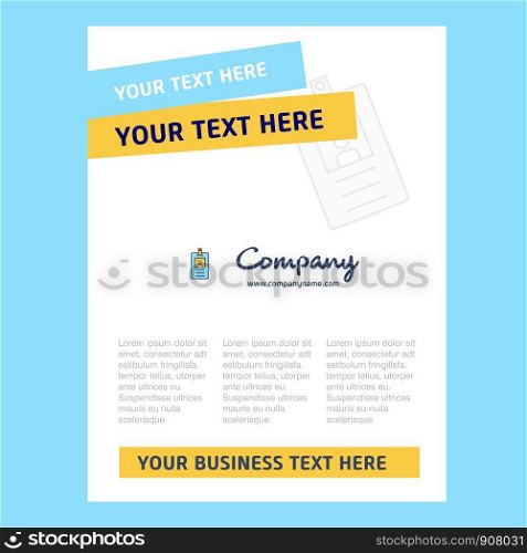 Id card Title Page Design for Company profile ,annual report, presentations, leaflet, Brochure Vector Background