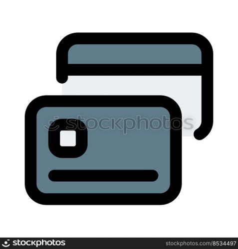 Id card with chip embedded isolated on a white background