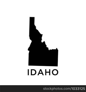 Idaho map icon design trendy