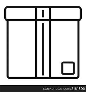 Idea box icon outline vector. Carton package. Paper parcel. Idea box icon outline vector. Carton package