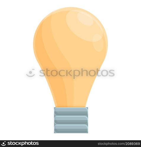 Idea bulb icon cartoon vector. Work concentration. Zen health. Idea bulb icon cartoon vector. Work concentration