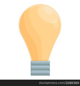 Idea bulb icon cartoon vector. Work concentration. Zen health. Idea bulb icon cartoon vector. Work concentration