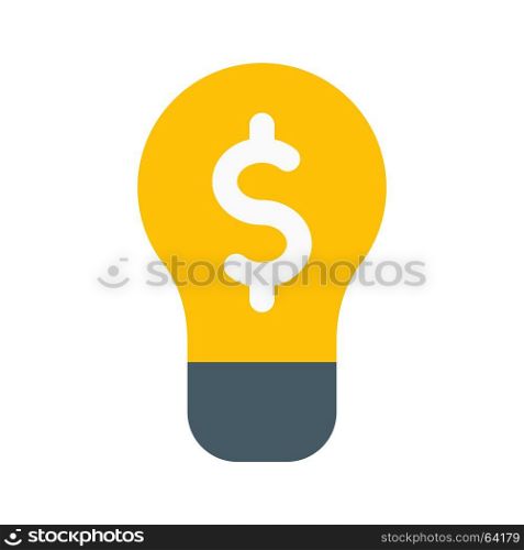 idea bulb, Icon on isolated background