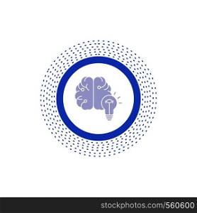 idea, business, brain, mind, bulb Glyph Icon. Vector isolated illustration. Vector EPS10 Abstract Template background