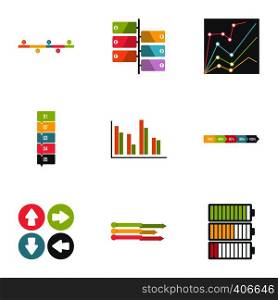 Idea business icons set. Flat illustration of 9 idea business vector icons for web. Idea business icons set, flat style