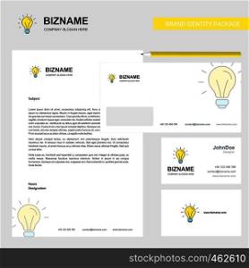 Idea Business Letterhead, Envelope and visiting Card Design vector template