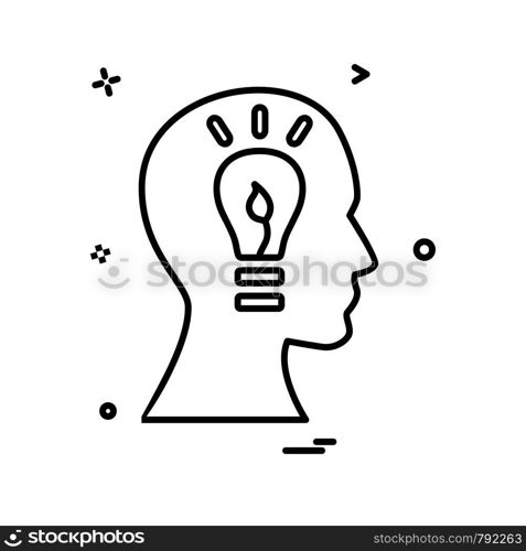 Idea icon design vector