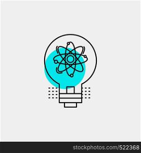 idea, innovation, light, solution, startup Line Icon. Vector EPS10 Abstract Template background